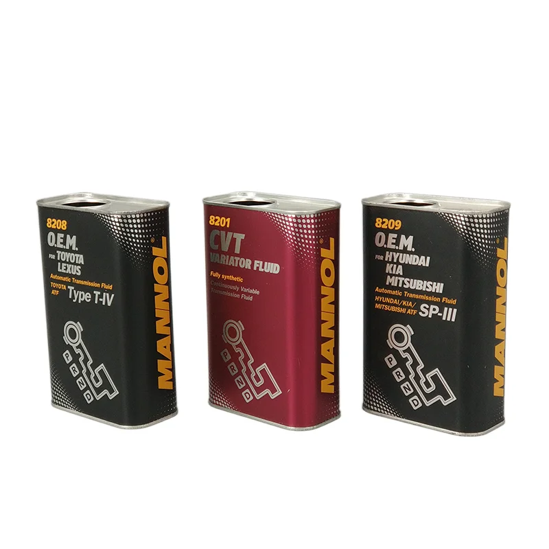 1L Square Rectangular Metal Tin Container cans for engine oil