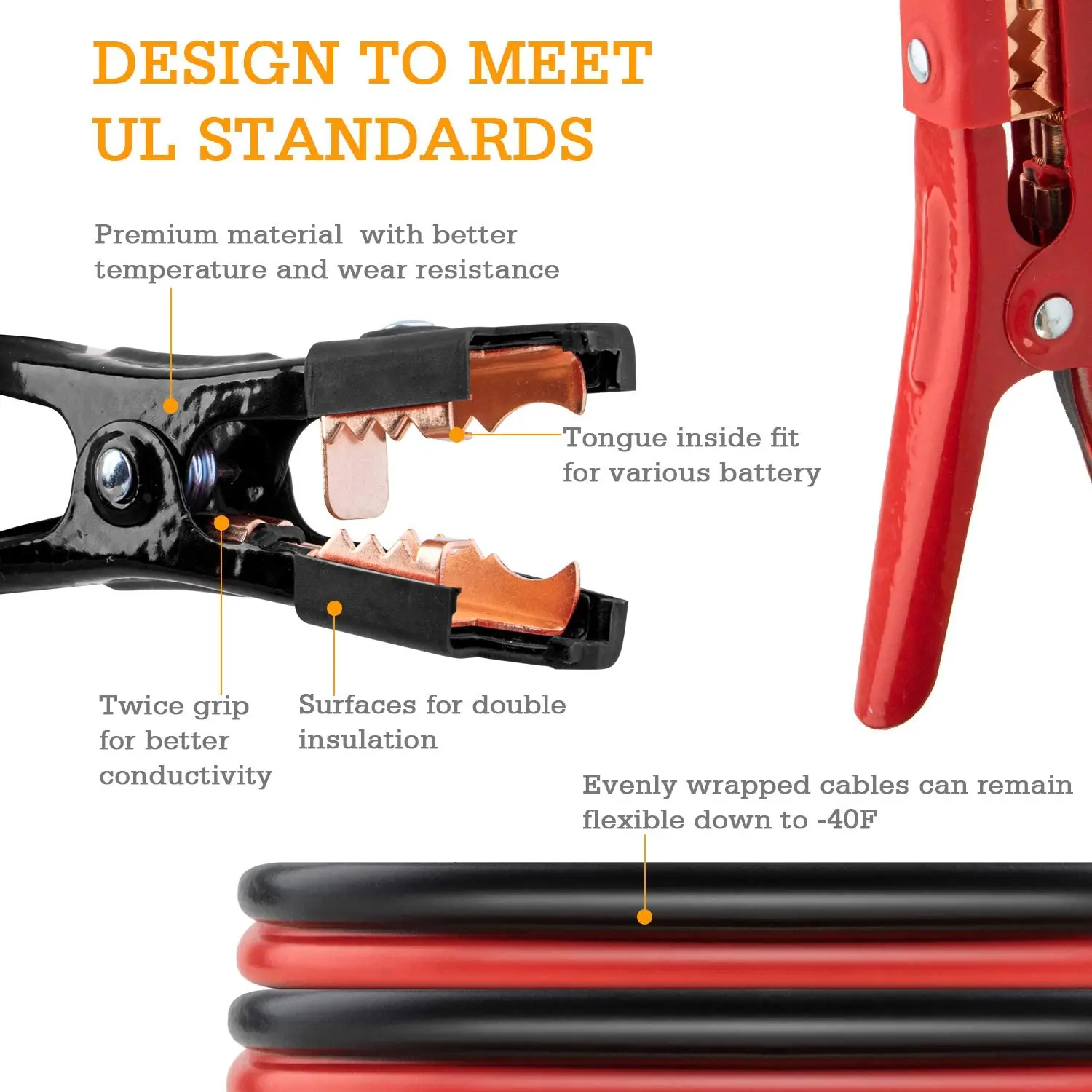 heavy duty lorry jump leads husky 20 ft jumper cables jump leads automatic car