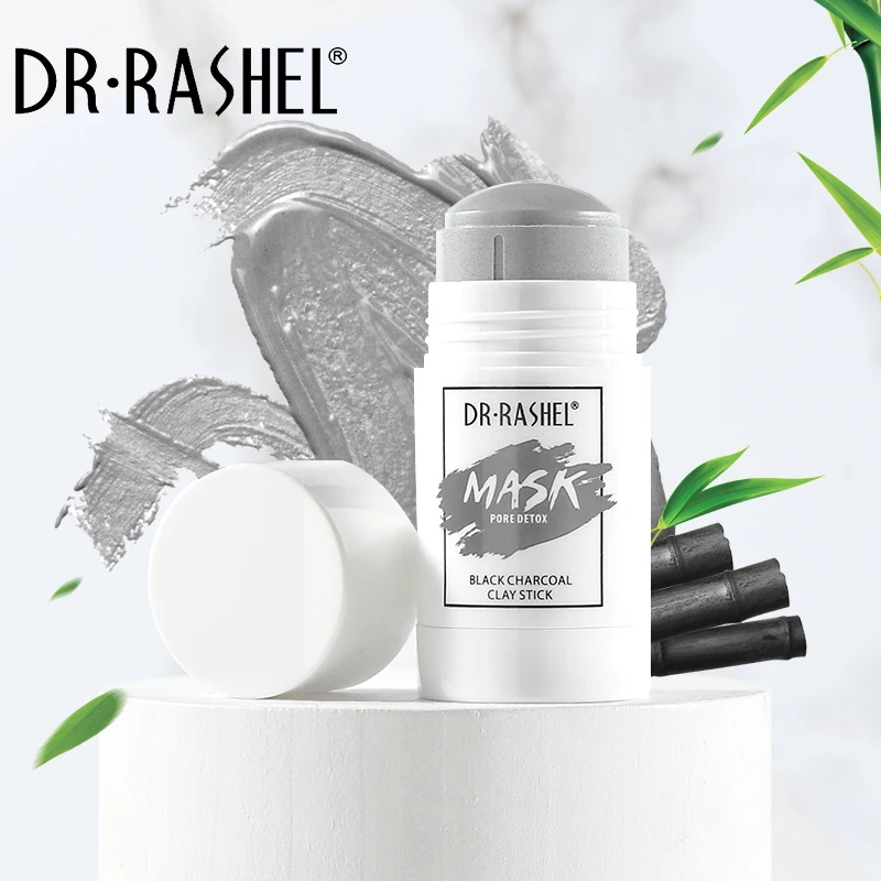 DR RASHEL Skin Care Pore Detox Black Charcoal Clay Stick 42g Whitening Lightening Moisturizing Facial Mask
