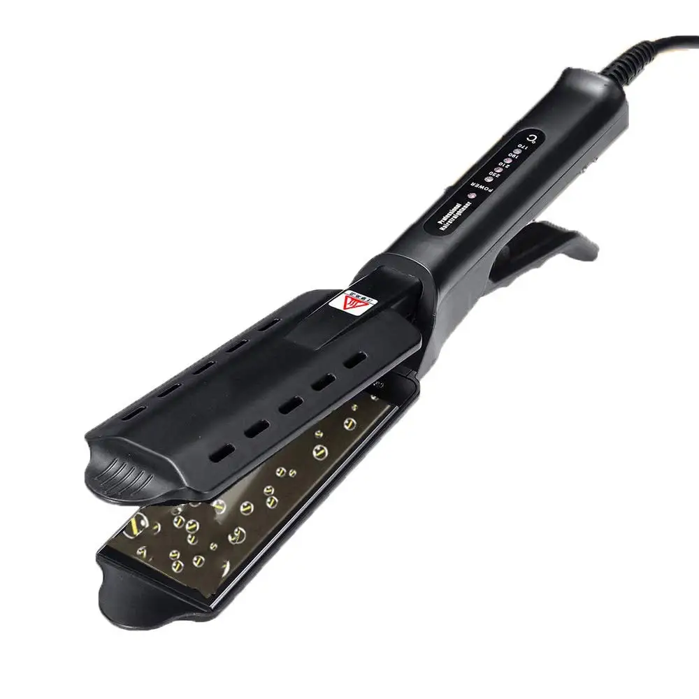 
Hair Straightener with Steam,Salon Professional Nano Steam Flat Iron with Removable Comb+Digital LCD 