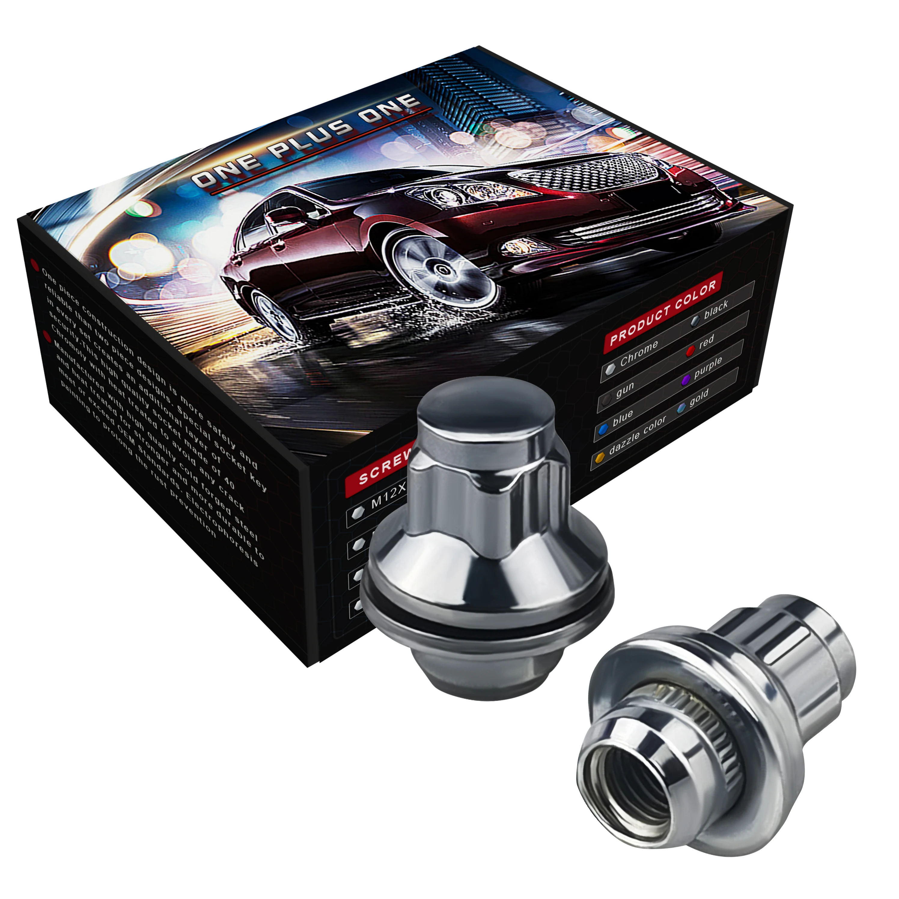 YJY FD5DP хромированная 4nut 1key с ультратонкой оправой 37 мм M12X1.5 ШИМ Анти-кражи 5 поплавок ограничитель угла поворота колес гайка