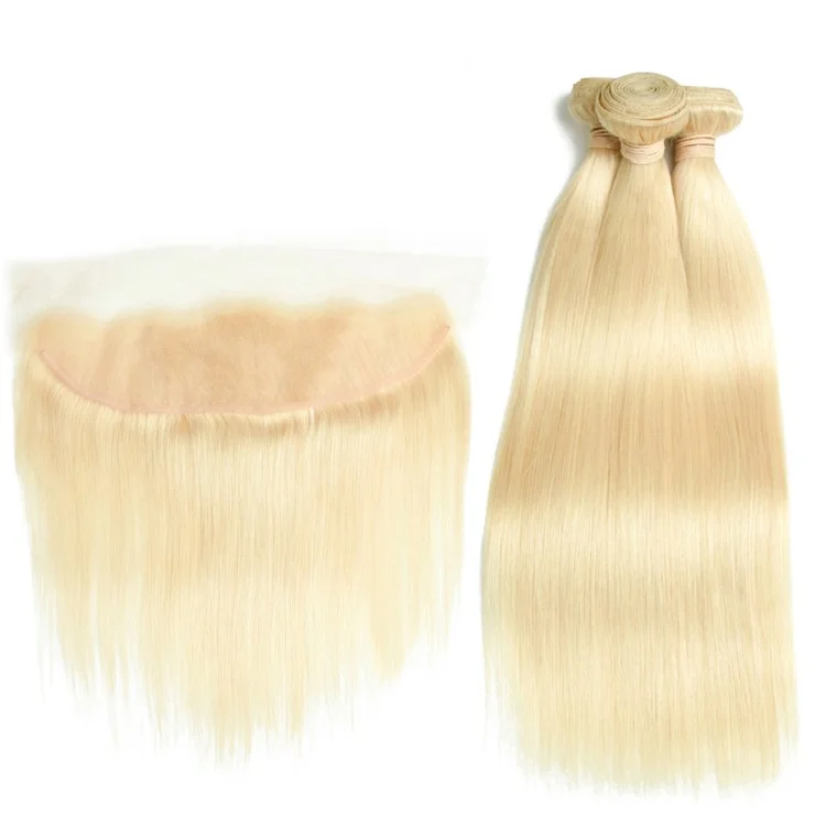 Newly launched High Quality Customized 613 blonde Silky Straight 13x4 lace frontal virgin Brazilian human hair lace frontals
