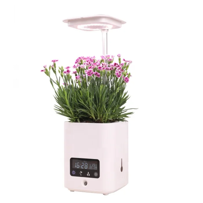 2022 hot sale fashion  mini indoor herb blue tooth speaker growing led planting smart humidification air purifier
