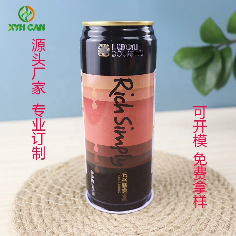 Food grade 245ml beverage cans with CMYK printing empty tin cans for drinks