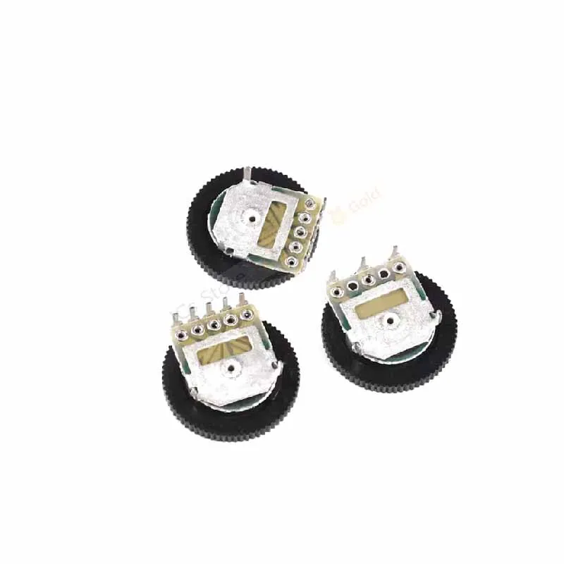 10pcs tuning potentiometer 16*2 Gear Dial Potentiomer  volume switch 3pin 5pin 1K 10K 20K 50K B102 B103 B203 B503 B202 B502 B104