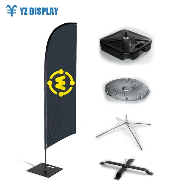 Beach flag pole sale now open house car wash custom printed feather flag for Advertising and Promotion