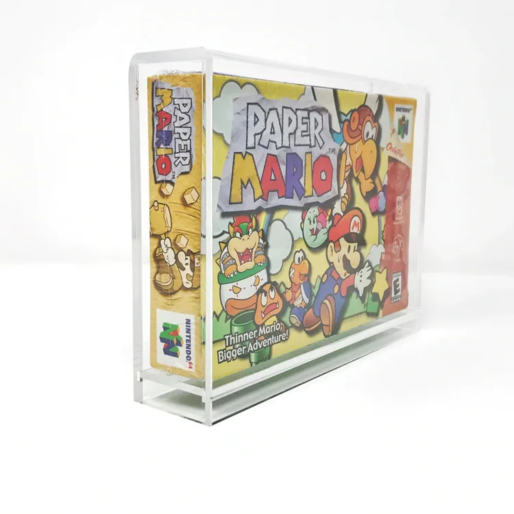 UV Protected Acrylic Nintendo Switch Storage Display Box Plexiglass Video Game Box Nintendo Wii NES Game Boy Acrylic Game Case