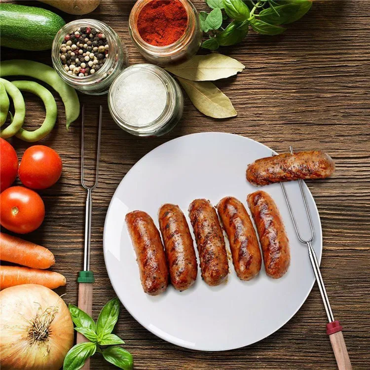 Marshmallow Roasting Sticks Telescoping Rotating Smores Skewers for Campfire Fire Pit Cooking