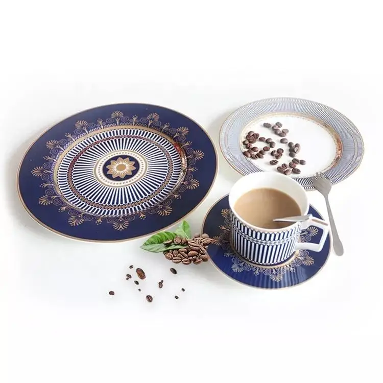 2024  Fine Bone China Ceramic Porcelain Black Marbling Coffee cup Mug