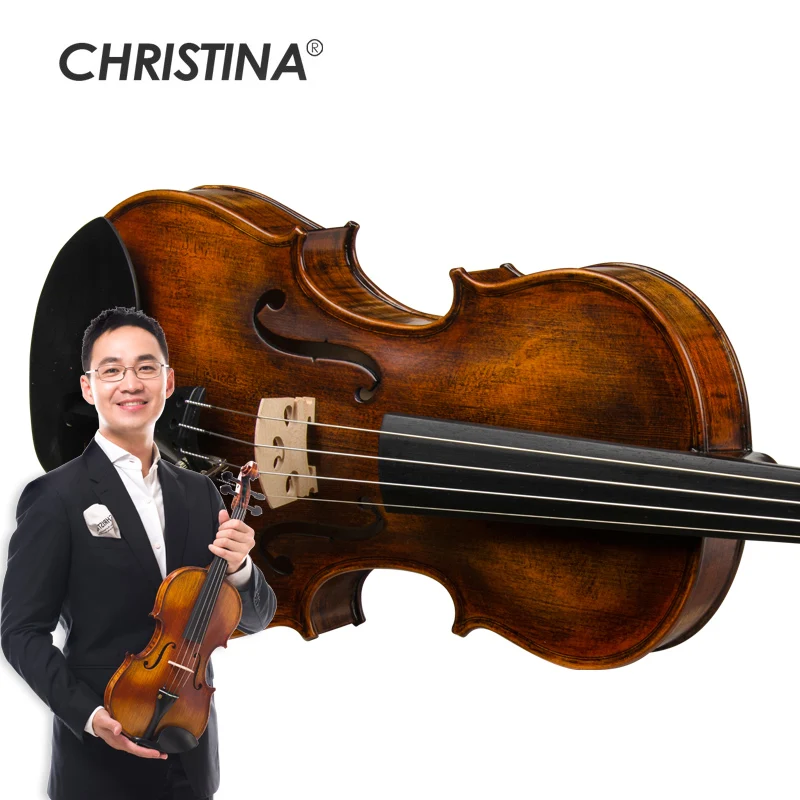 Christina Violin muses Handmade Adult Children Grade Test Professional Playing Violin