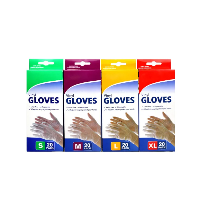 black vinyl disposable gloves household powder blue nitrile vinyl blend gloves powdered vinyl gloves