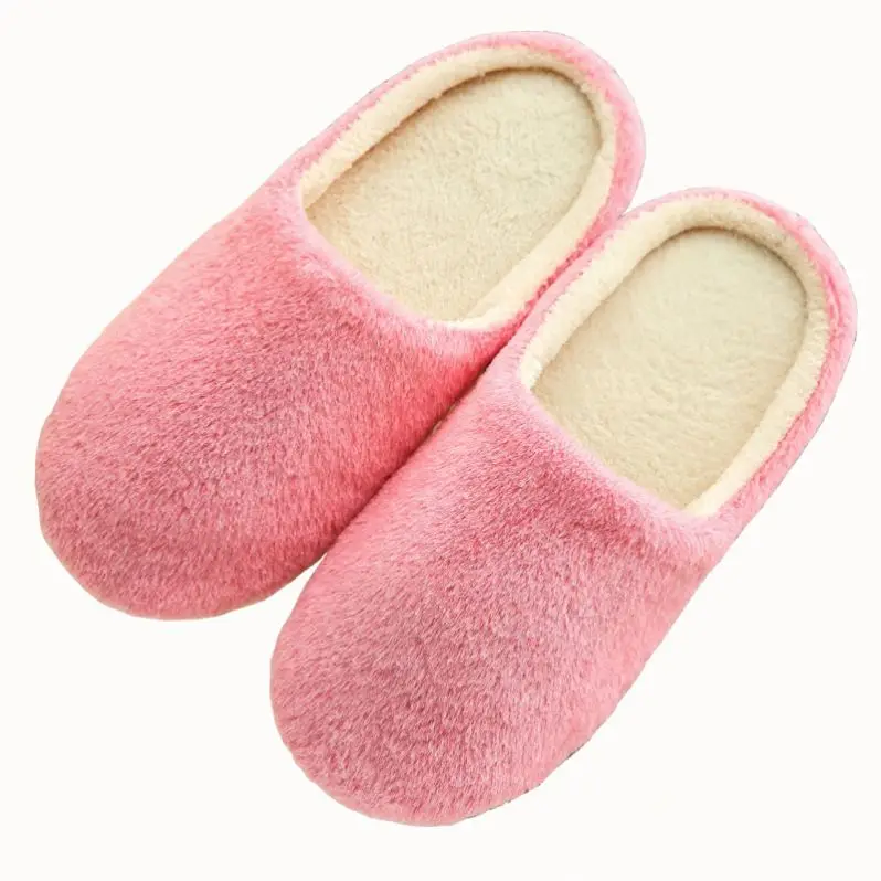 2022 Winter Indoor Women Slippers House Plush Soft Cotton Slippers Non-slip Floor Shoes Home Slippers Women Slides For Bedroom