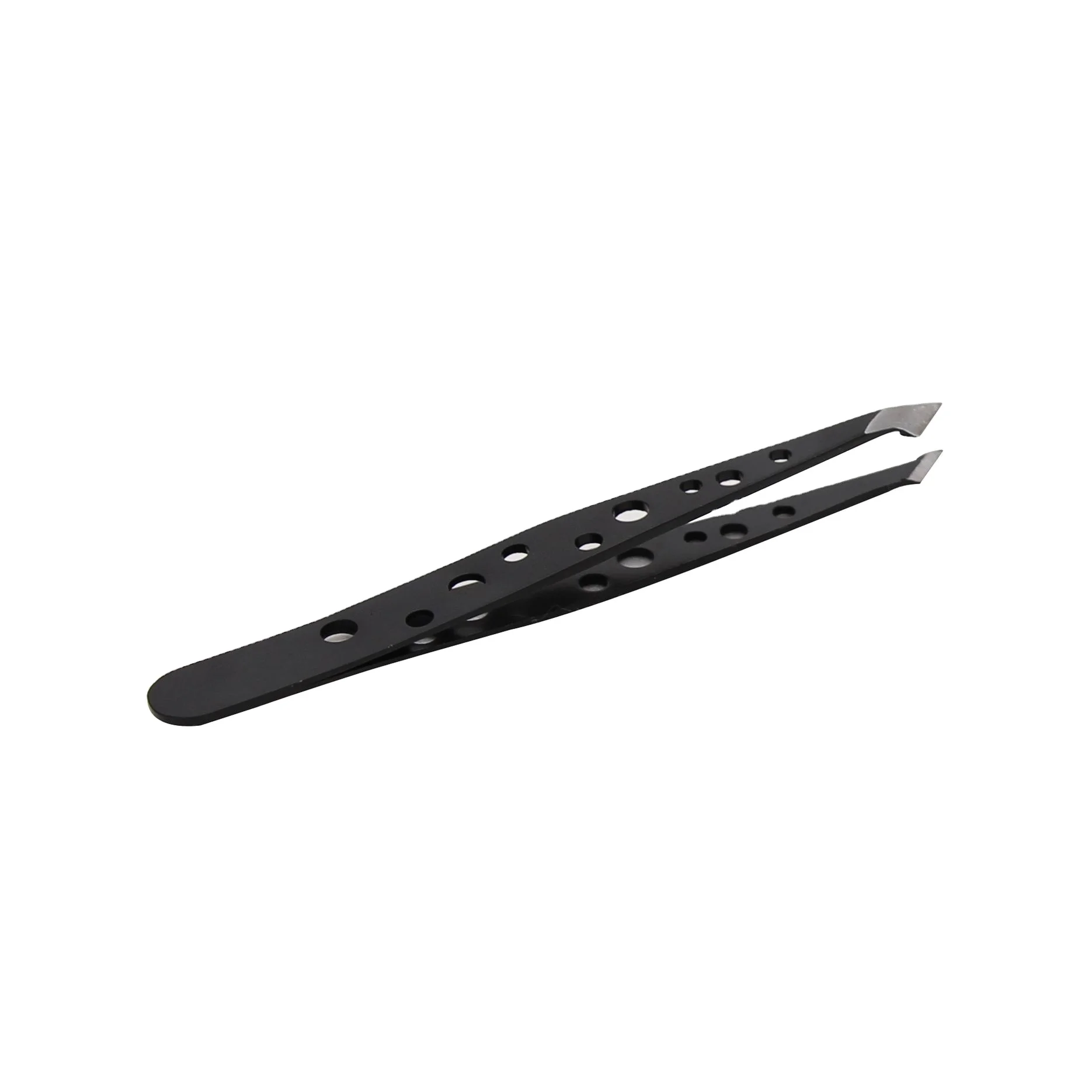 Factory hot sale beauty tool black tweezers stainless steel eyebrow tweezers