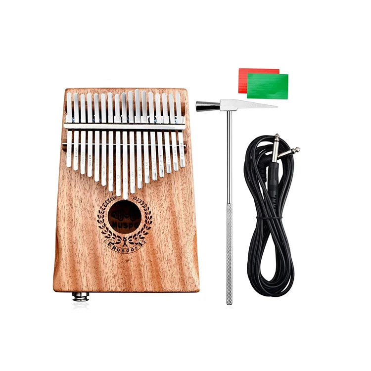 
China Manufacturers New Style African 17 Keys Bass Wooden Acacia Koa Maple Mahogany Solid Wood Thumb Mbira Finger Piano Kalimba 