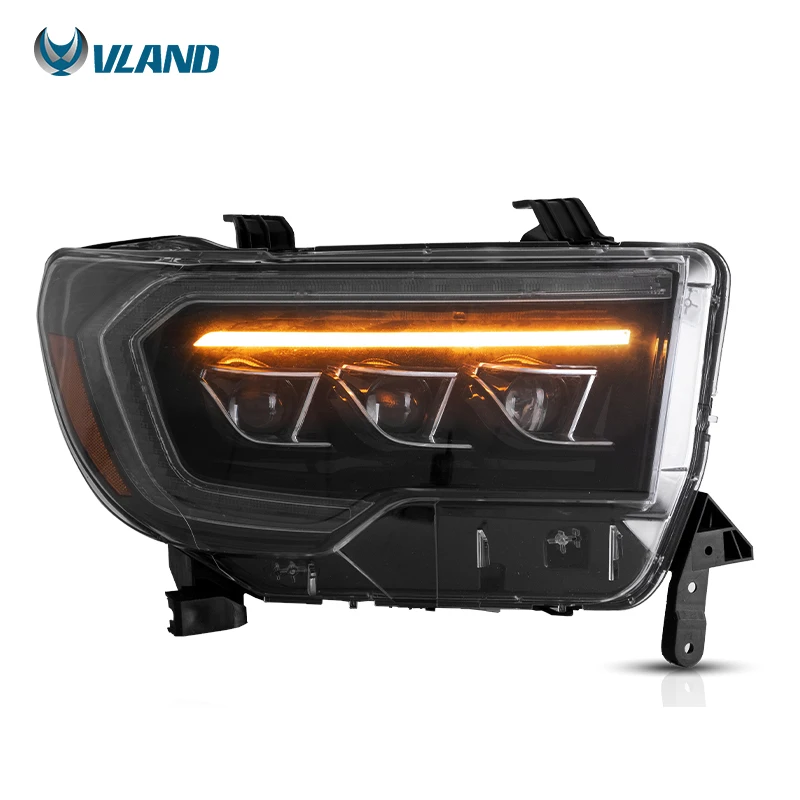 Vland Factory Wholesale LED Head Light for Toyota Tundra 2007-2013 Sequoia 2008-2020 Car Parts Auto Lamp Sequential Accessories