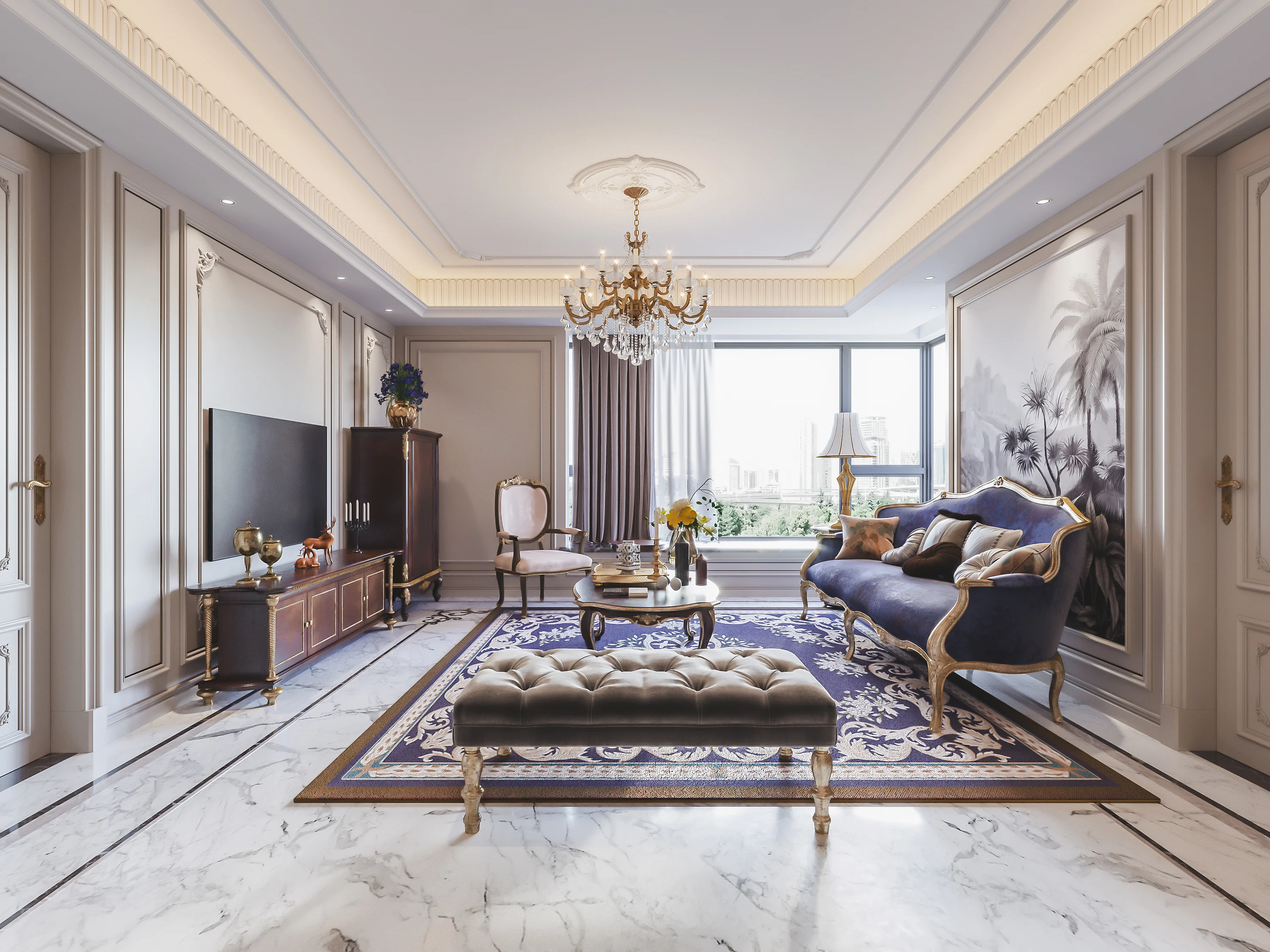 Safe use of high-quality polyurethane molding cornice safe and environmentally friendly ceiling trim