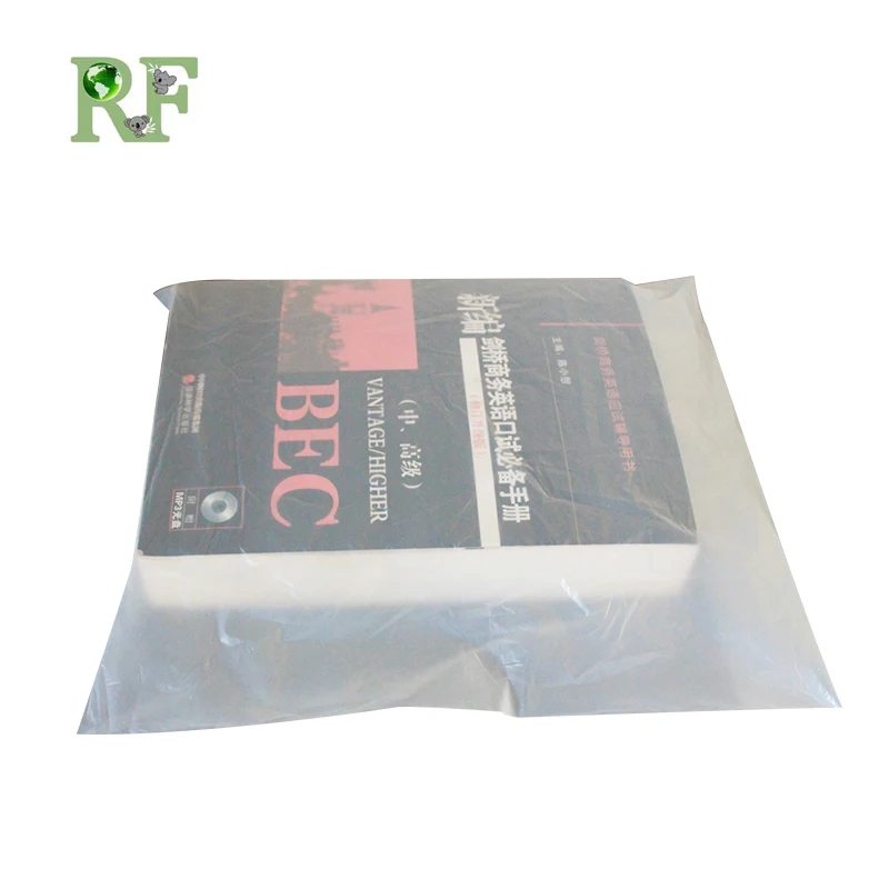 100% biodegradable and compostable eco-friendly garment/clothing self-adhesive resealable clear poly bag