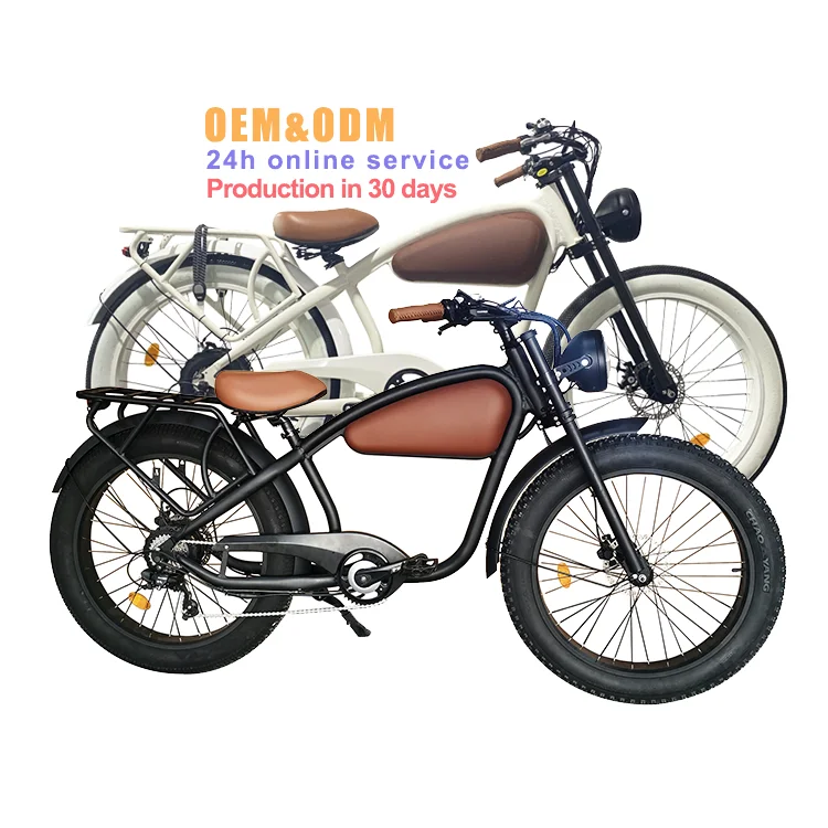 Retro Ebike Vintage Wholesale New High Speed Full Size Cafe Racer Electric Bike Motorcycle Chopper EBike For Adults