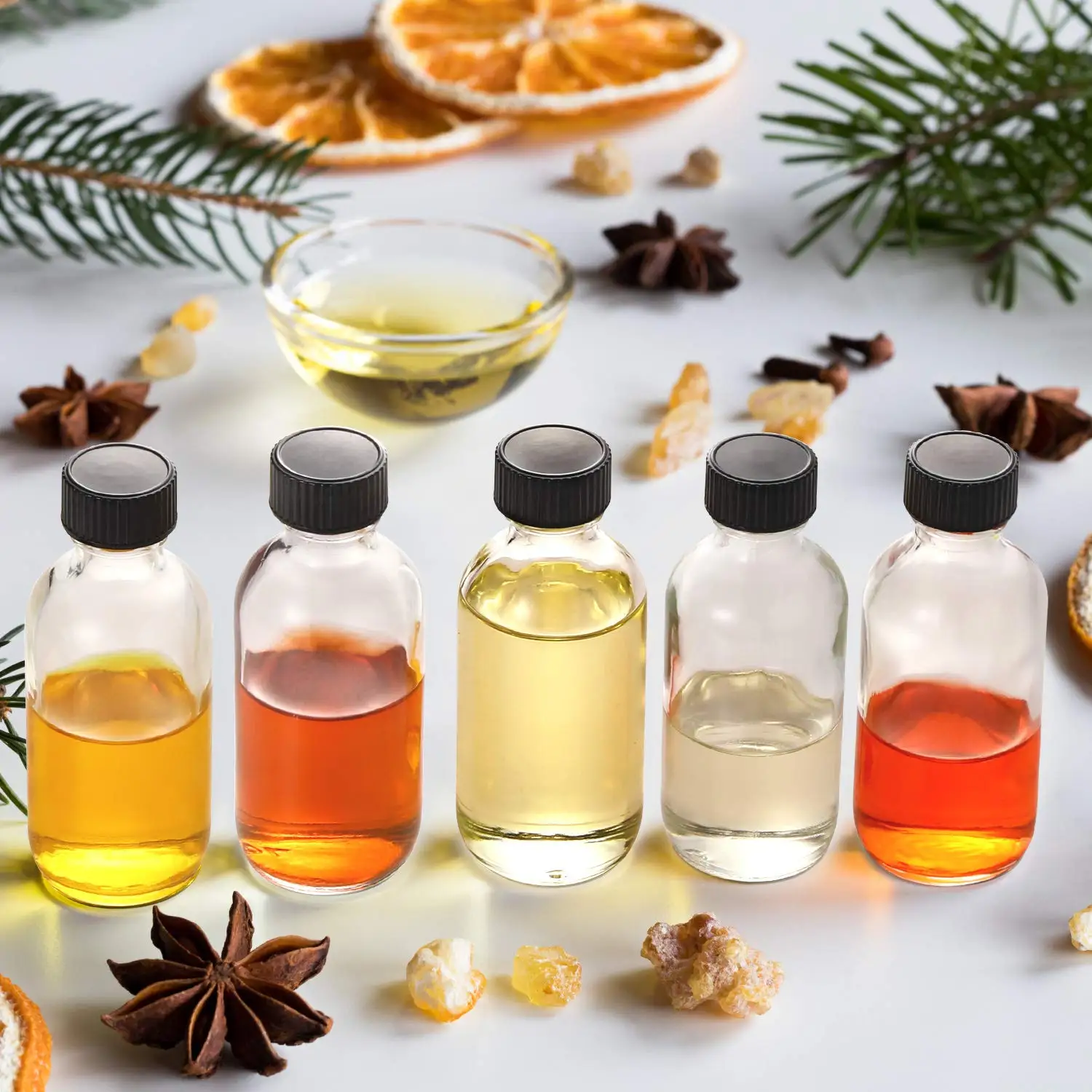 Маленькие прозрачные стеклянные бутылки объемом 2 унции 60 мл с крышками трубки из нержавеющей стали бостонские круглые для образцов сока-побега