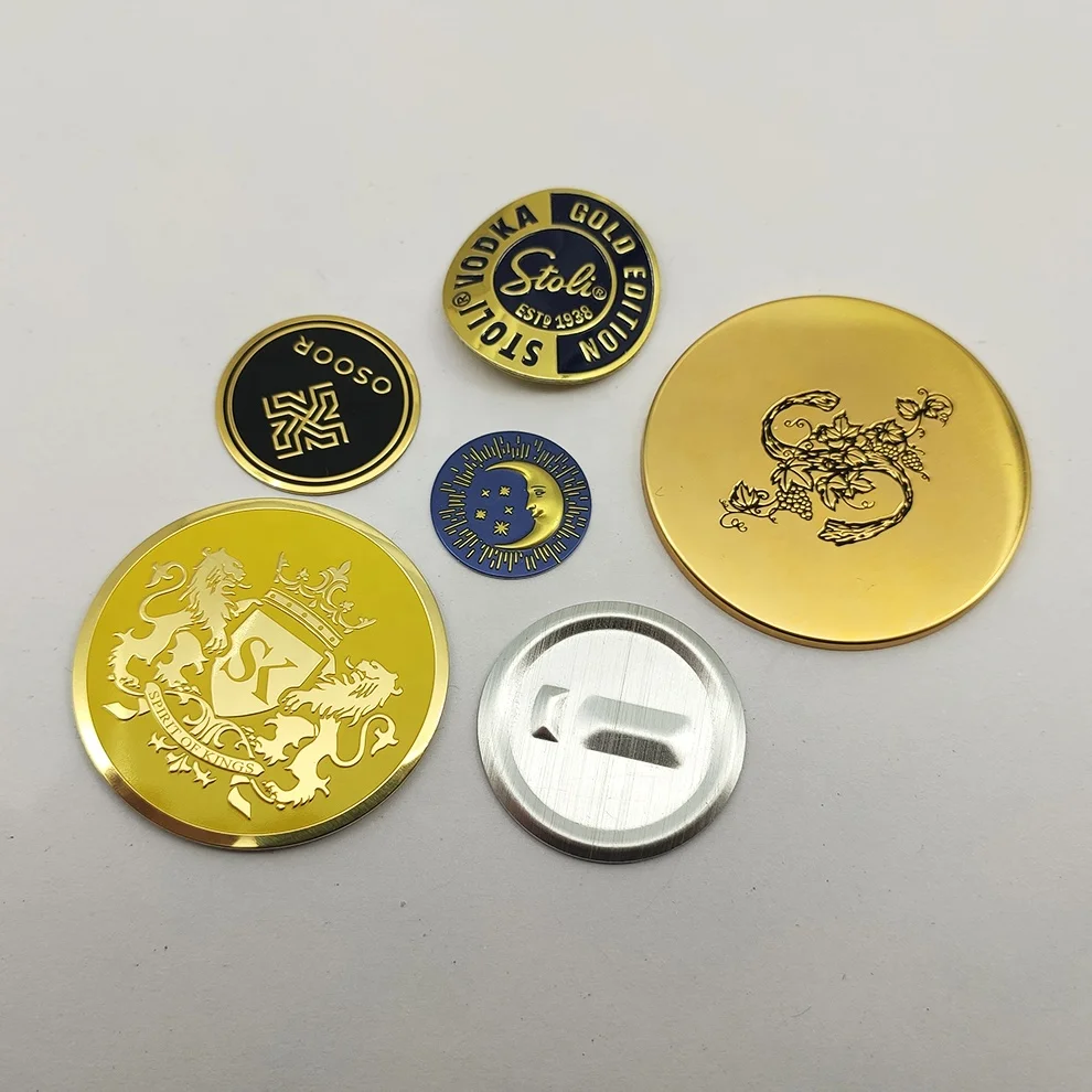 Aluminium Metal Embossed Logo Perfume Labels Custom Designs Cosmetics Package Decal Metal Sticker For Fragrance Glass Bottle