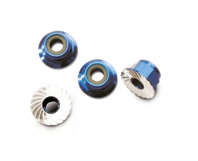 M4 M5 M6 M8 M10 Aluminum locknuts Serrated locknuts