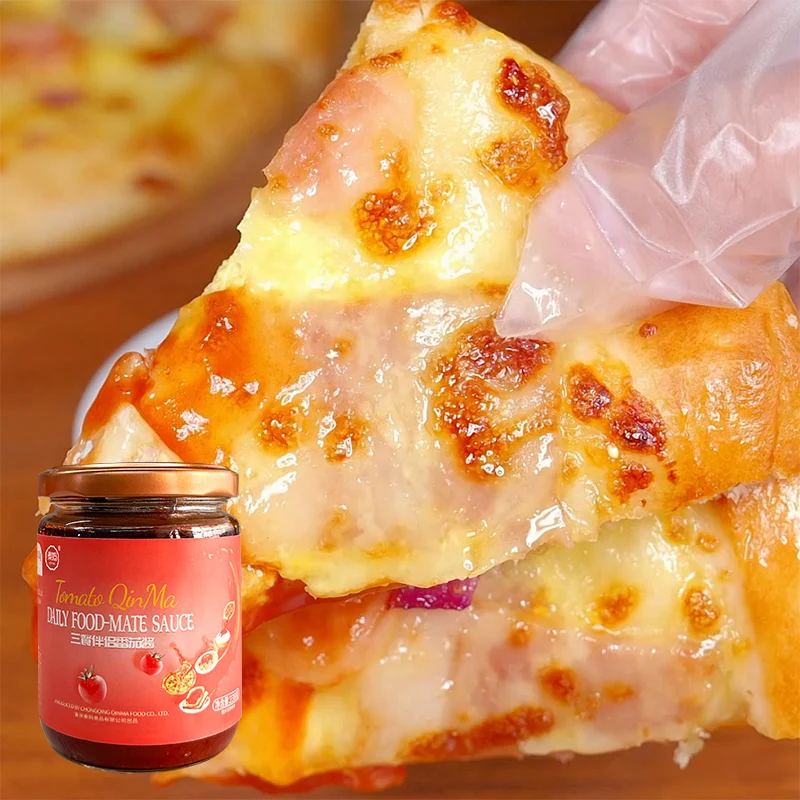 Qinma tomato Ramen Sauce Hot Sale Bottle Shallots Chili Tomato Sugar 120g