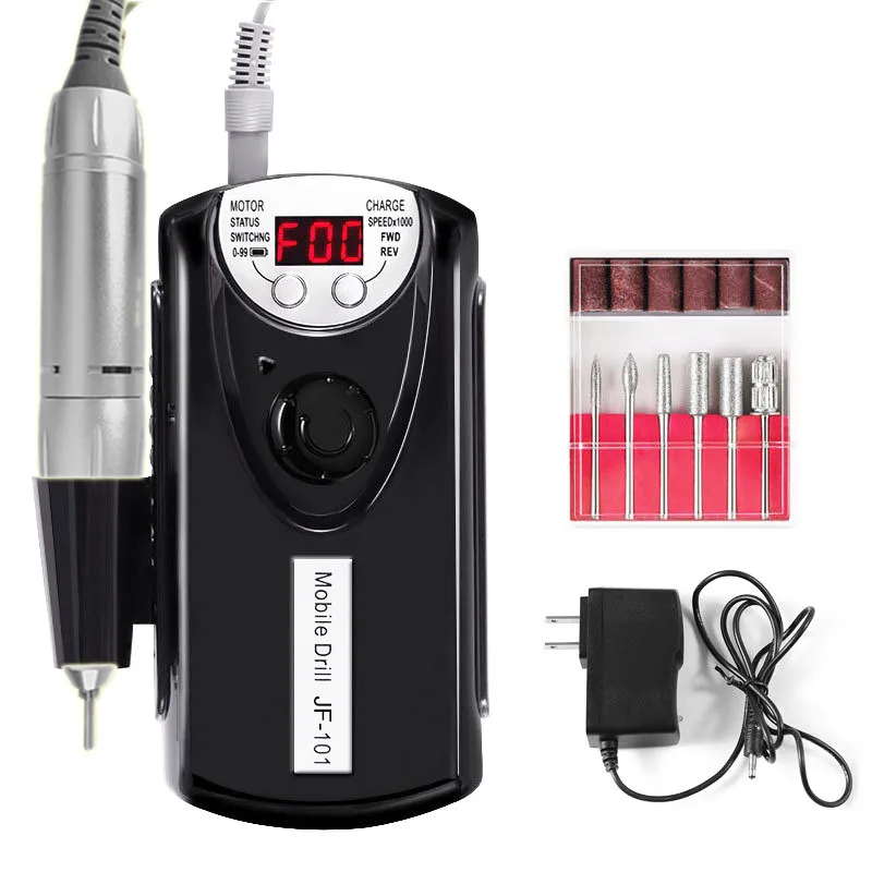2019 hot selling cordless 30000RPM Electric Nail drill 101 classic nail machine for gel polish nail salon