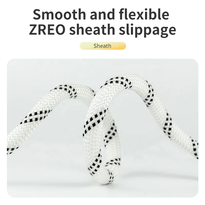 Must Have Item Flexible 10.5mm Nylon Static Rope for Camping Climbing 10.5mm Nylon Static Rope