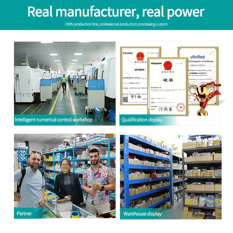 Manufacturer High Quality Hard Metal HRC 55 2 Flute Flat Bottom Metal End Mills  Aluminum Processing Milling Cutter Bit For CNC