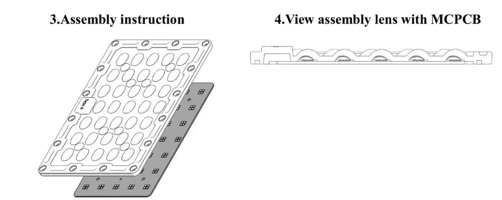 90  Degree Optical Plastic Led  Flood  Light /Street Light Module Lens for 3030