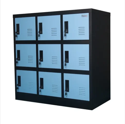 Metal steel Tool Cabinet Office Workshop garage Heavy Duty Storage Locker student 6/9 door Classroom schoolbag shoe cabinet lock