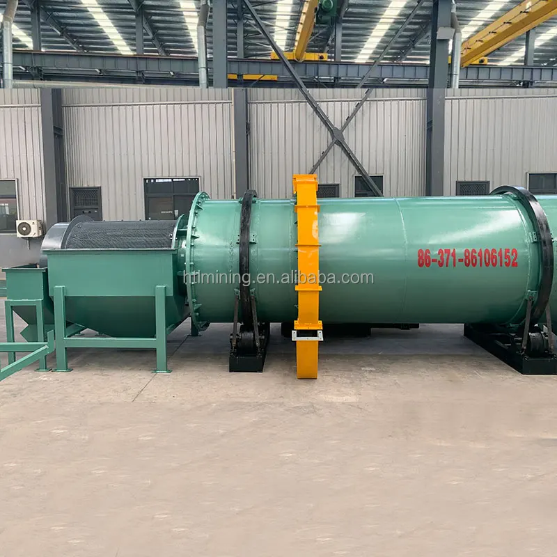 Mining machinery clay ore large size mud stone rotary drum stone washing machine with rotary screen