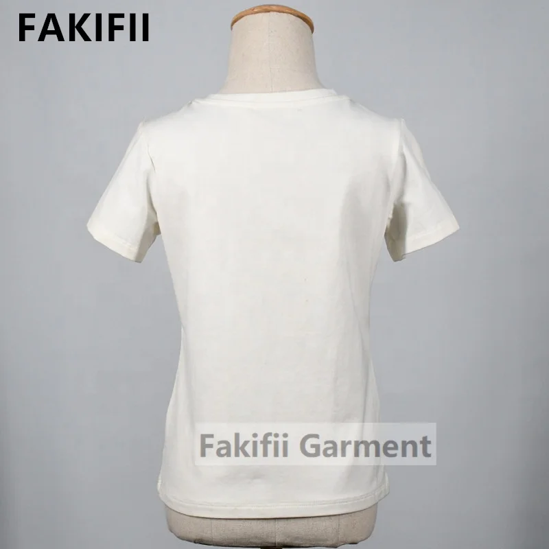 New Arrival Girls White Cotton T-shirts With Animal Appliques Summer Baby Clothes For Kids Toddler Clothing tshirts