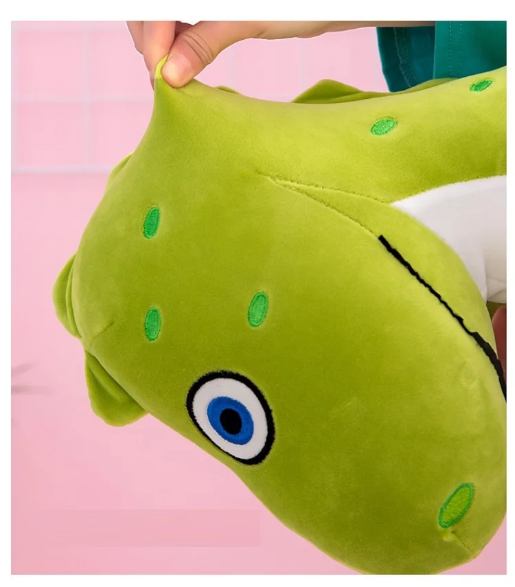 Plush Lovely Cartoon Baby Sleeping Dinosaur Animal Pillow Kids Travel Blanket Gift Cartoon Pillow Blanket