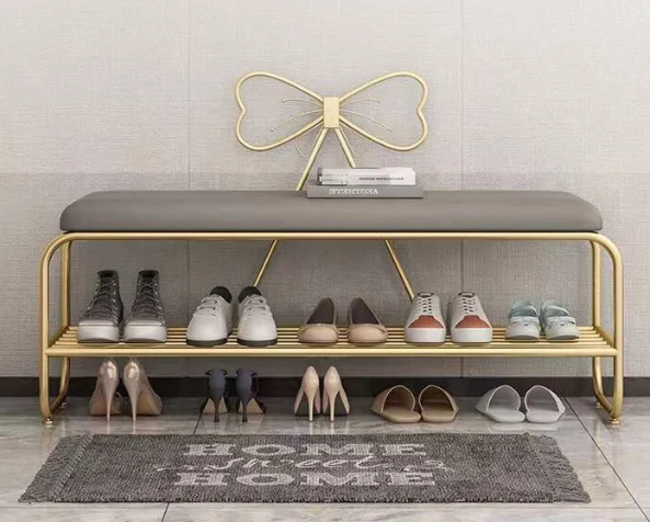 House hold shoe changing stool long bench shoe rack shoe cabinet seat stool