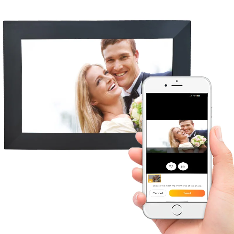 10.1 inch Biu Frame Wifi Touch Screen Nft Display Video Digital Frame