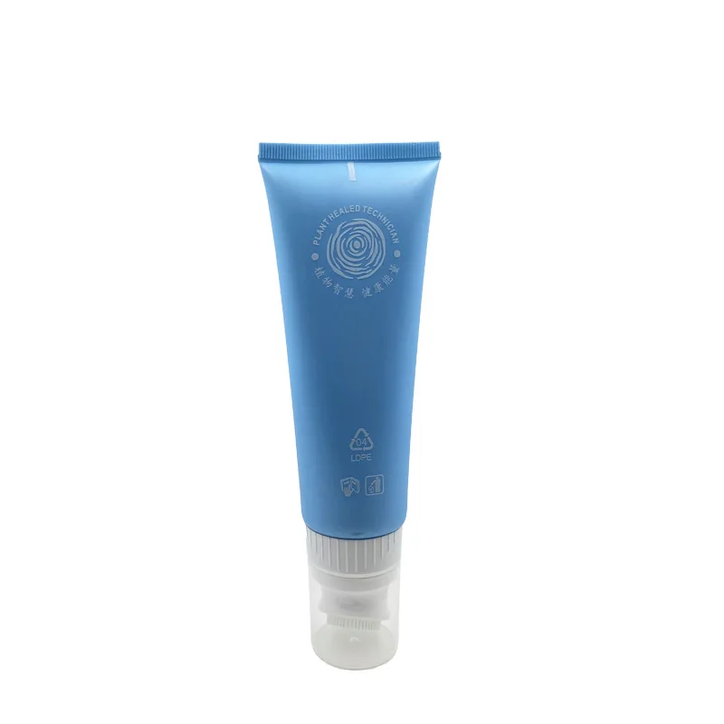 80-450ml face clean tube soft rubber brush massage facial cleanser tube 100ml cosmetic packaging tube container