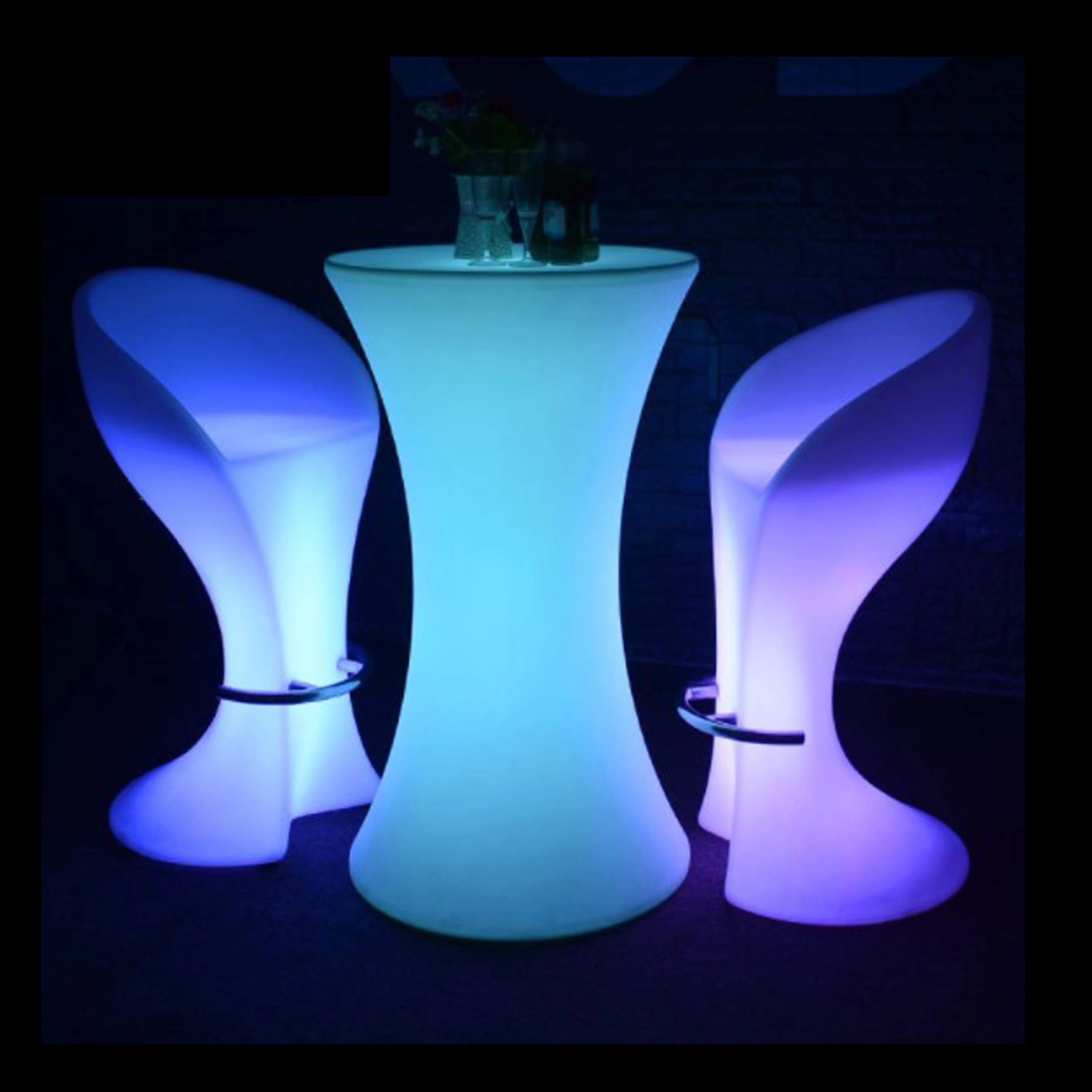 16color Wireless Portable Cocktail Bar KTV Cafe Wedding Led Table