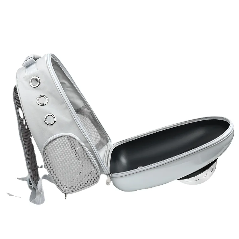 Outdoor travel puppy carry backpack portable breathable cat carrier bag for pet