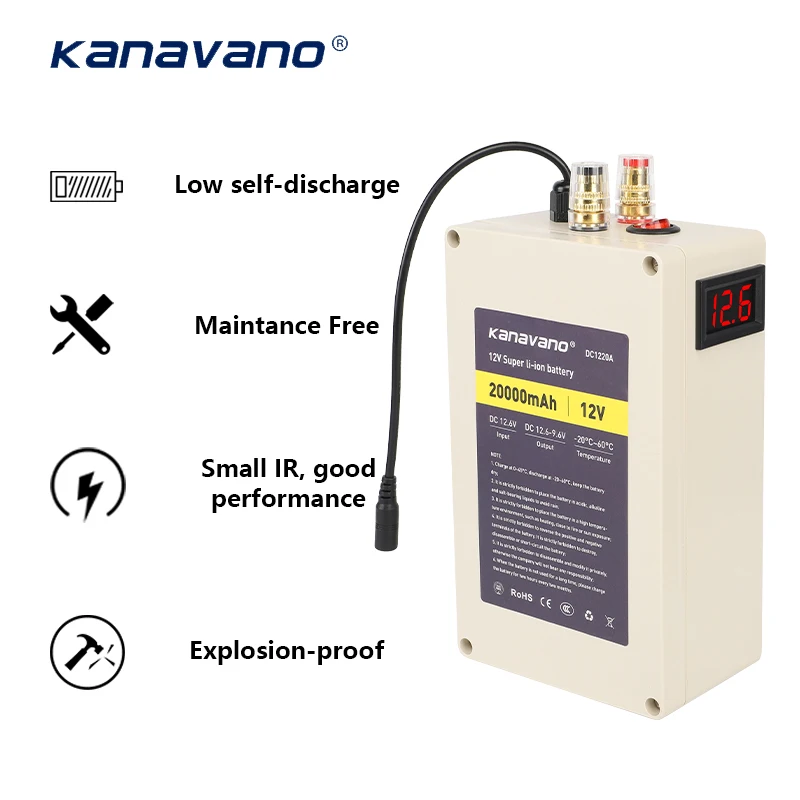 Factory wholesale 12v 20Ah rechargeable battery pack 12v lithium battery 20ah for robot/led light