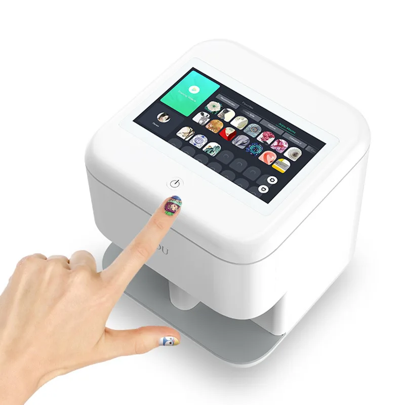 Newest Automatic Professional Digital Photo Mobile Finger 3d Nail Polish Stickers Diy Designs Nail Art Printer Painting Machine