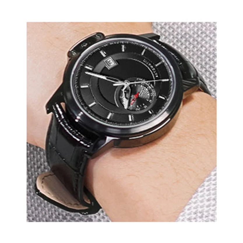 Newest stainless steel case calendar 24 hours show Miyota movement men mechanical automatic watch
