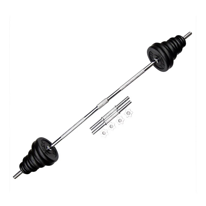 Dumbbell pack sets powder coated men strength training 50 kg solid iron adjustable dumbbell barbell sets with box packing