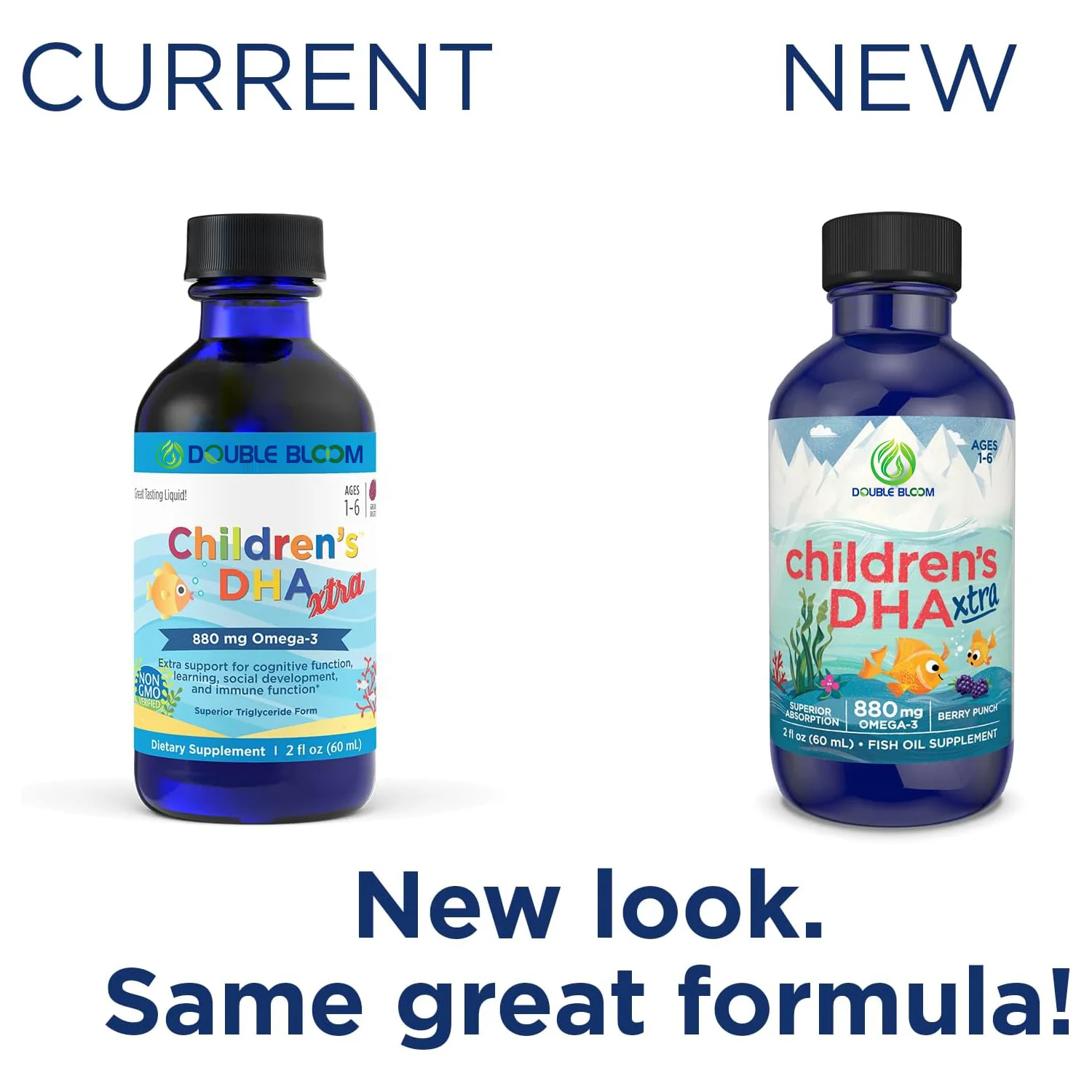 Children DHA Drops Berry Punch Drops for Kids DHA+EPA Total Omega-3 with EPA and DHA For Cognitive & Immune Function