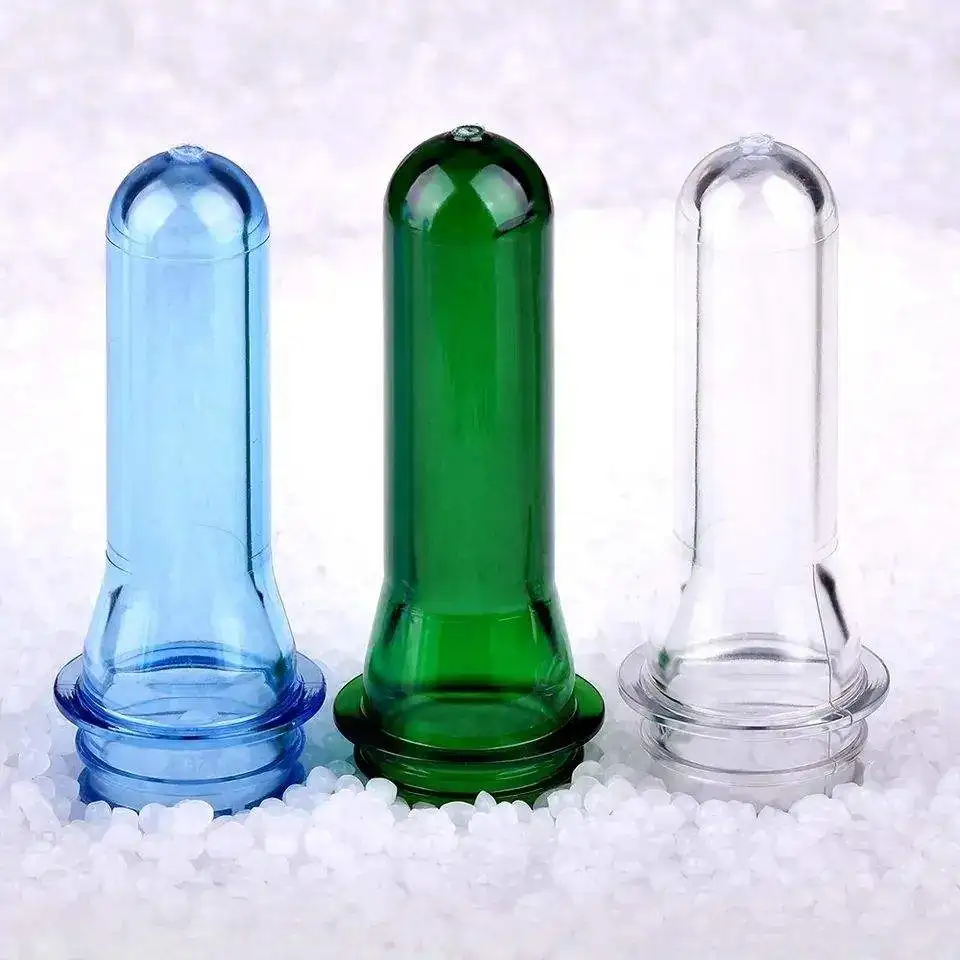 High Quality 28mm 30mm 38mm Hot Fill Blue Plastic Transparent Pet Water Preforms for Blowing Beverage Bottle Pet