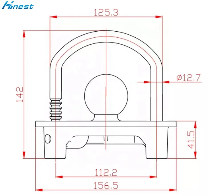 Patented Trailer  combination Lock Trailer Connect Lock  Adjustable trailer Safety Lock