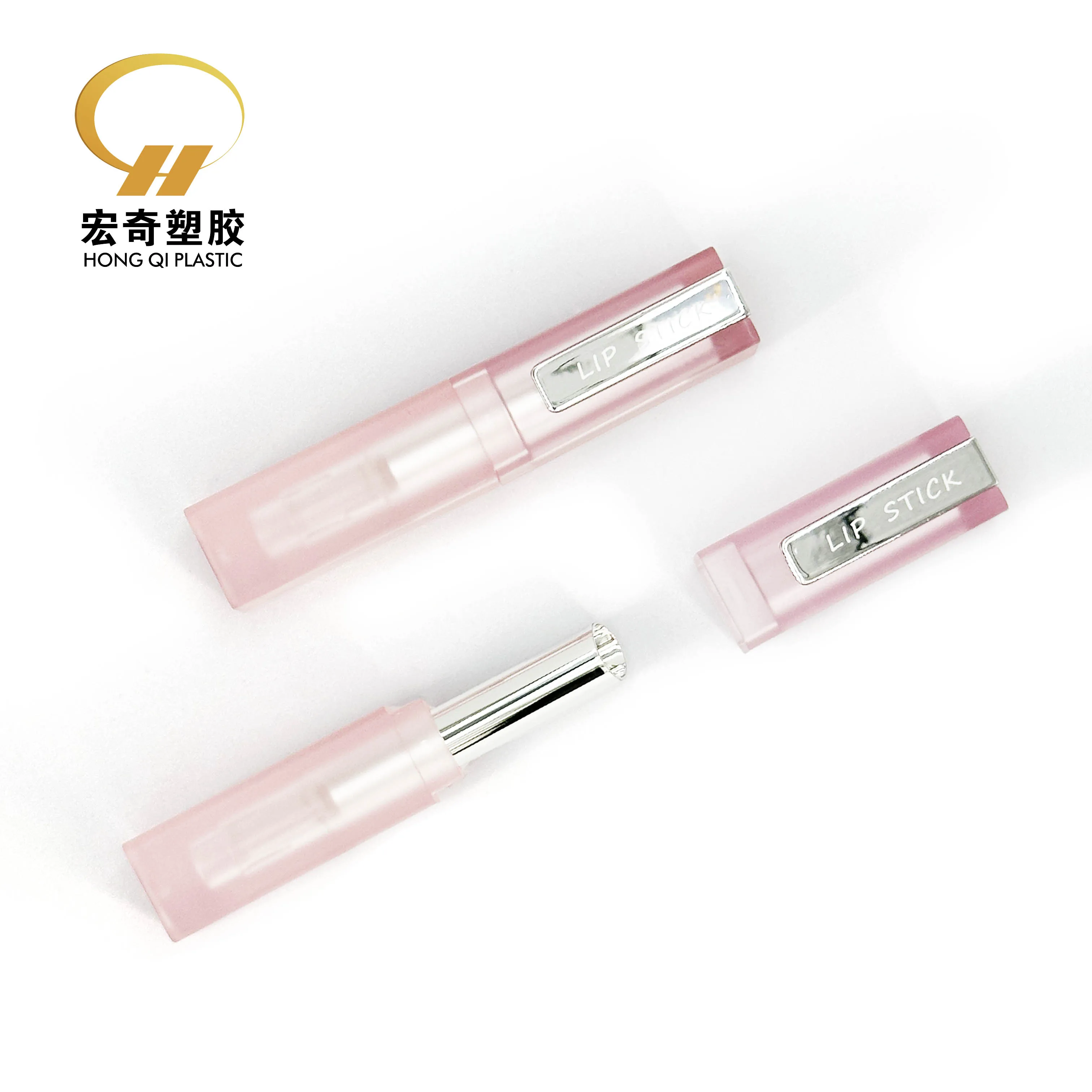 Wholesale High Quality Luxury Colorful Wholesale Lipstick Container Girls Love Pink Rectangular Lipstick Tube