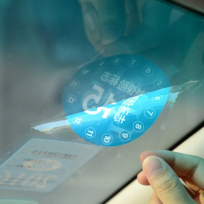 Пользовательские печати самоклеющихся этикеток наклейка двухсторонняя печать статического цепляться окна наклейки для автомобилей