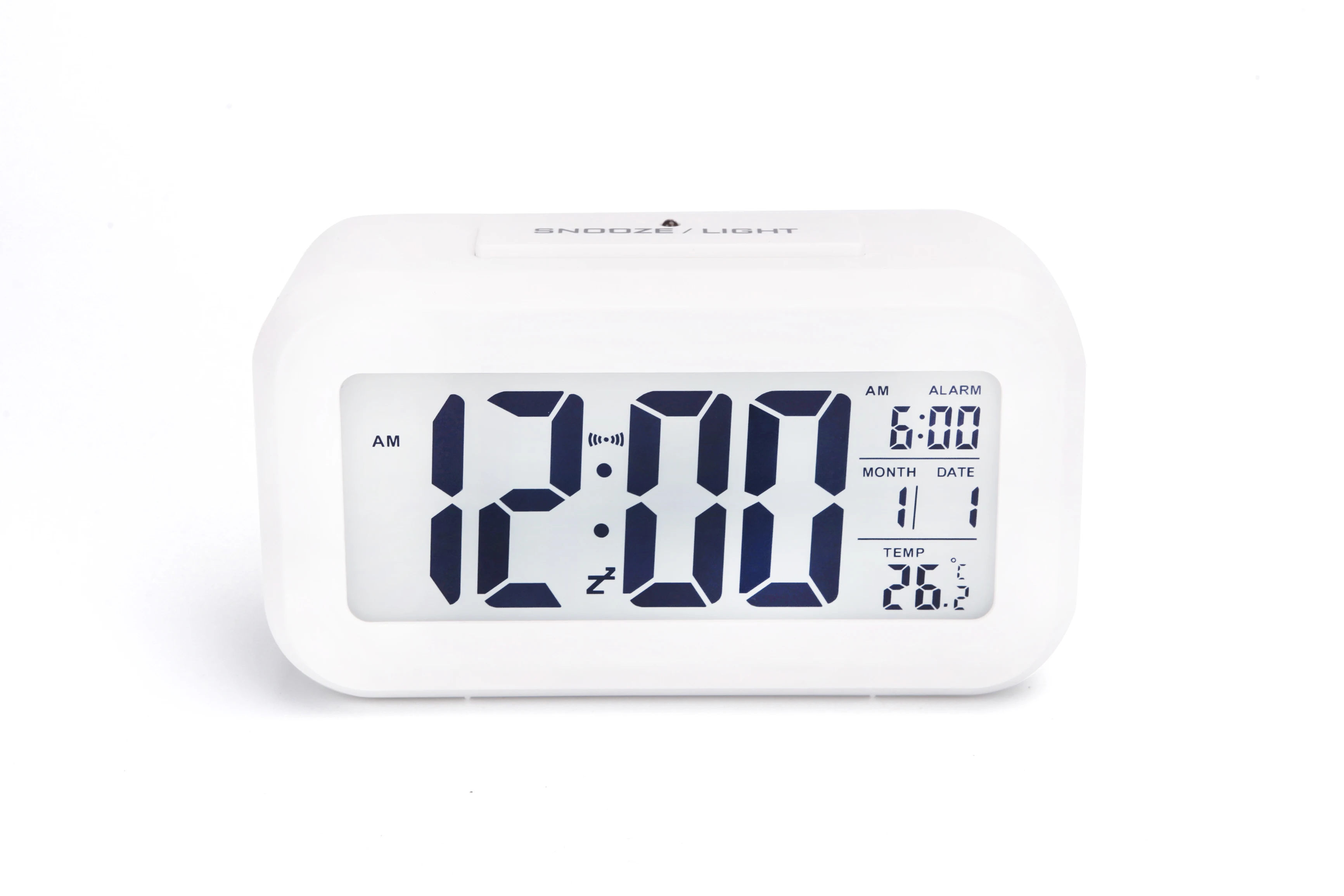 Digital LCD alarm clock desk top clock smart  alarm clock factory supplier electronic Mechanical Night Light Home Use  1019N
