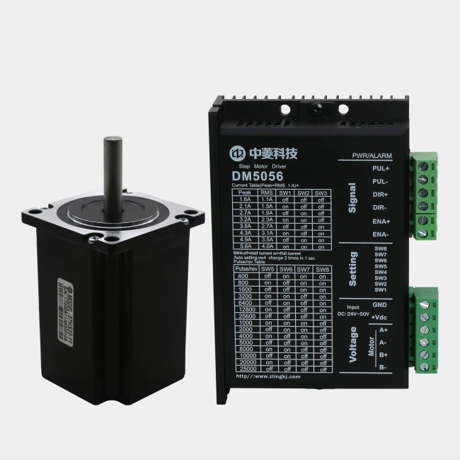 ZLTECH DM5056 stepper driver 32-bit DSP subdivision 1-512 digital cnc stepper motor driver kit nema 23 mini stepper motor driver
